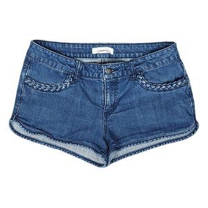 2.1 DENIM SHORT SHORTS WITH BRAIDED DETAIL POCKETS (29)